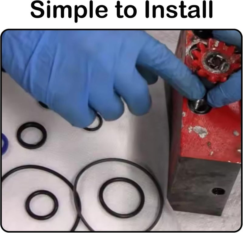 3DSKY 3 Ton Floor Jack Seal Kit Complete Repair Set, Oil Seal & O-Ring Replacement Kit for Horizontal Hydraulic Jacks - Image 5